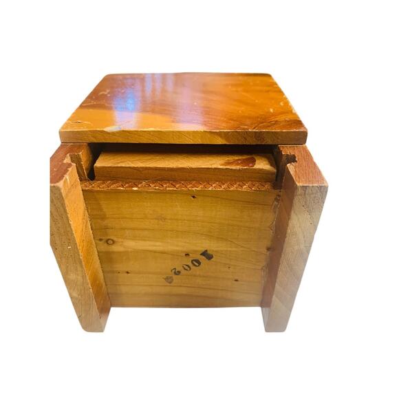 Small Trinket Jewelry Box Great Smoky Mts 2 Drawer 3.75 Inches High - Picture 5 of 6